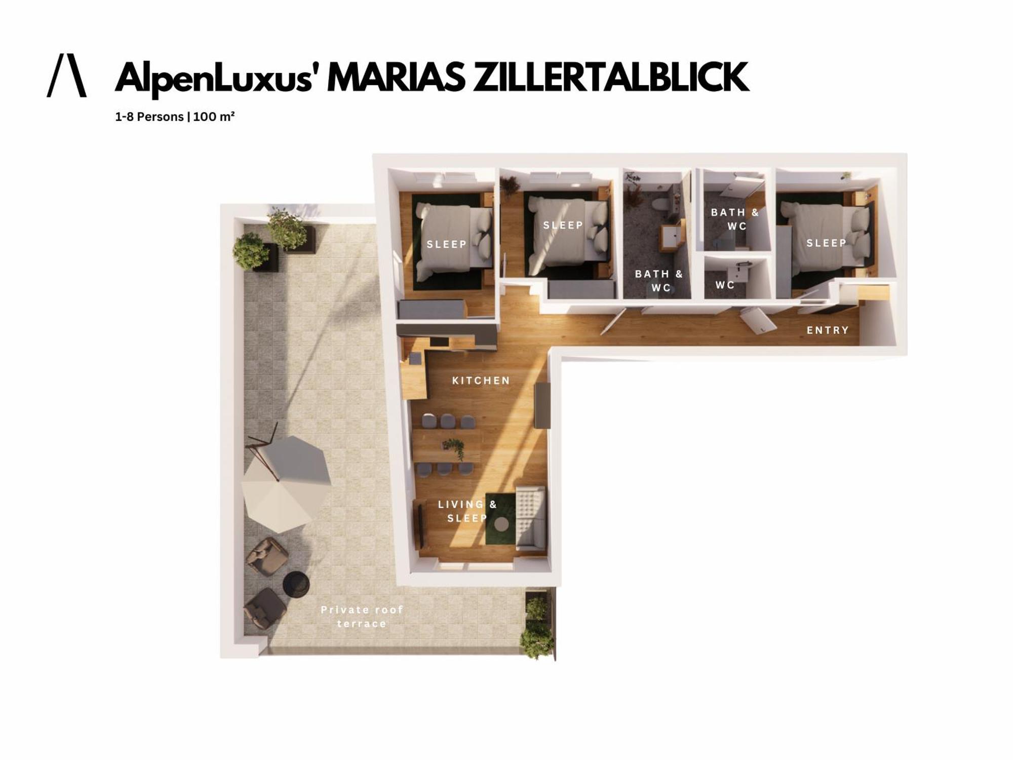 Alpenluxus Presents - Marias Zillertalblick With Roof Terrace, 3 Bedrooms & Parking Space Schlitters Exterior foto